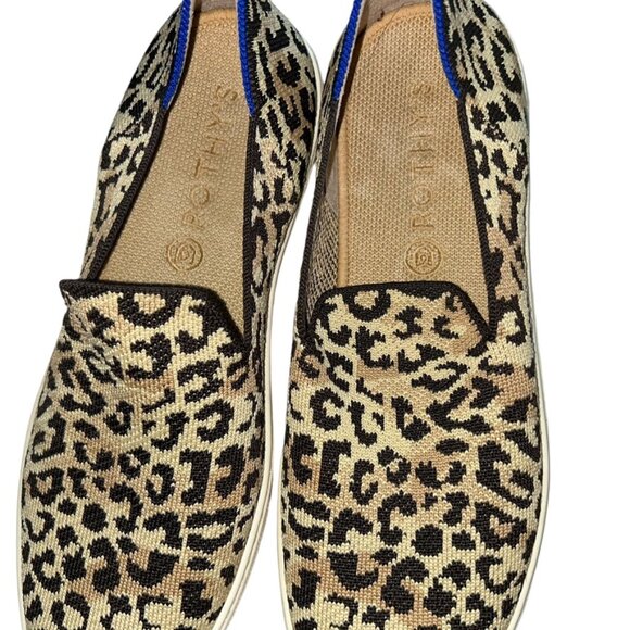 rothys leopard low sneaker as new shoe 9.5 9 1/2 - Picture 8 of 10